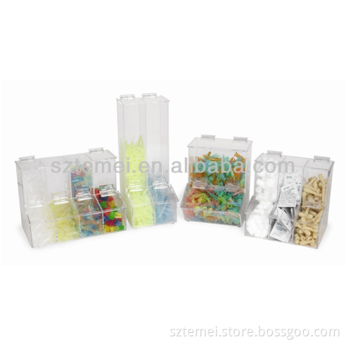 wall mounted acrylic storage bins